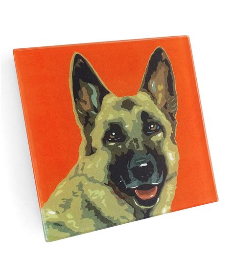 German Shepherd Coasters Set Of Four German Shepherd Coaster Set