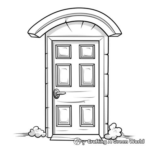 Door Coloring Pages Free And Printable