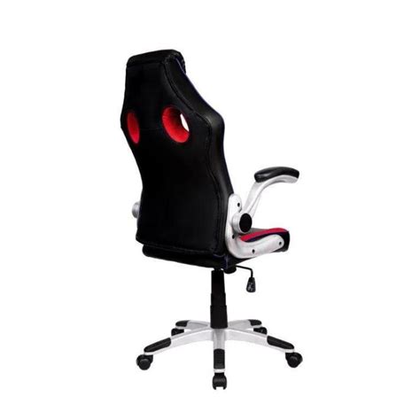 Cadeira Gamer Pelegrin PEL 3009 Couro PU Preta Vermelha E Azul