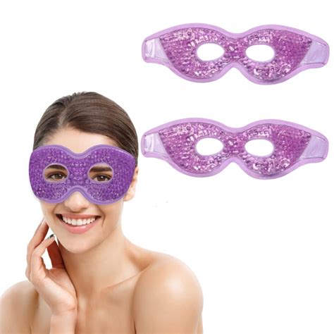 Trianu 1 Pair Ice Eye Mask Reusable Ice Pack For Eyes Hot Cold