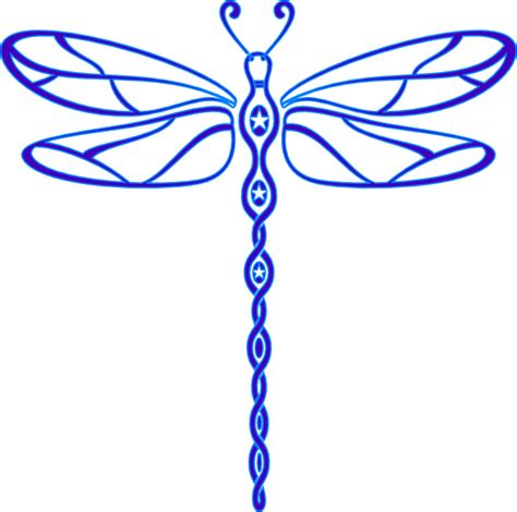 Outline Of A Dragonfly - ClipArt Best