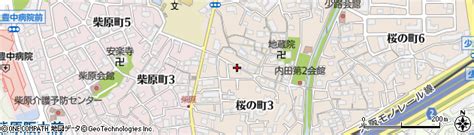 大阪府豊中市桜の町3丁目7の地図 住所一覧検索｜地図マピオン