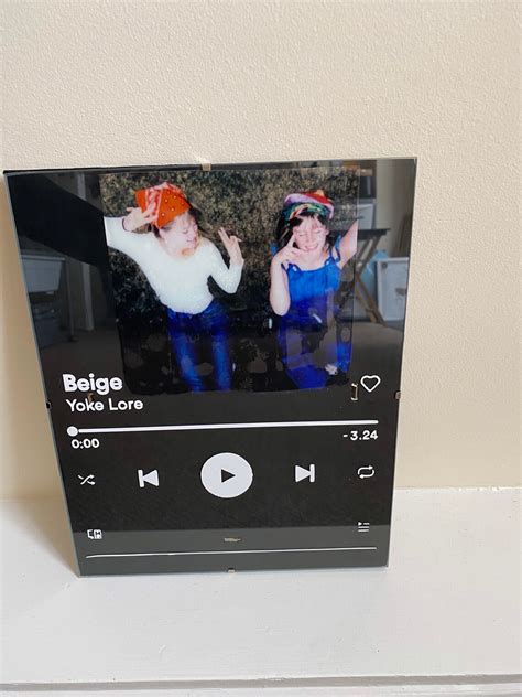 Personalised Spotify Frames Etsy Uk