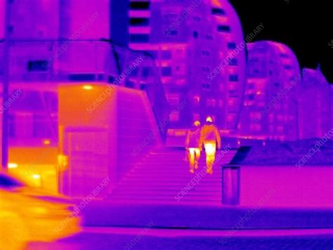 Couple Walking Thermogram Stock Image P Science Photo