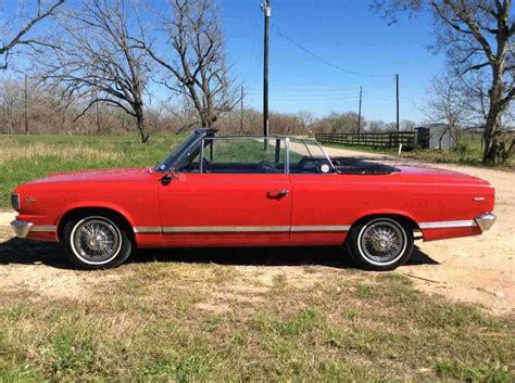 1967 AMC RAMBLER AMERICAN ROGUE CONVERTIBLE Convertible Red RWD