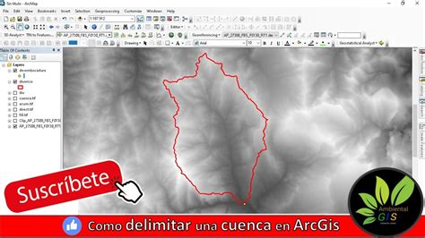 Como Delimitar Una Cuenca En Arcgis Youtube