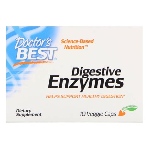 Doctor’s Best, Digestive Enzymes, 10 Veggie Caps - Byclue