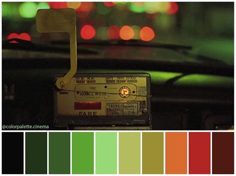 Color Palette Cinema On Instagram Taxi Driver 1976 Directed