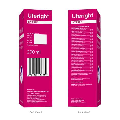 Buy Uteright Syrup Ml Pack Of Helps To Strengthen Female