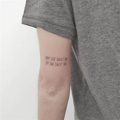 101 Amazing Coordinate Tattoo Designs You Need To See Coordinates