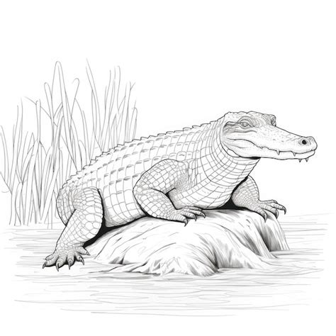 52,000+ Alligator Sketch Pictures