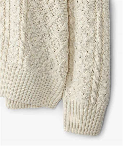 Nike Cable Knit Turtleneck Sweater En Color Blanco Svd