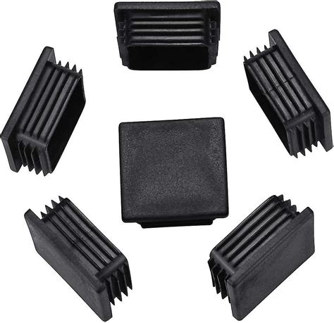 Square Plastic Plugs Square Ribbed Tube Anti Slip Mat Square Tube Caps