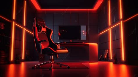 High Quality Background Photo Of A Gaming Room Featuring 3d Rendered ...