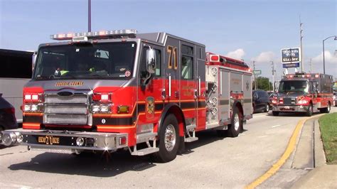 Osceola County Fire Rescue Engine And Rescue Spare F Responding