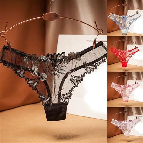 Şakayık Dantel Bayan Dikişsiz Underpant Düşük Bel Tanga Seksi Lingerie Kadın İç Çamaşırı Şeffaf