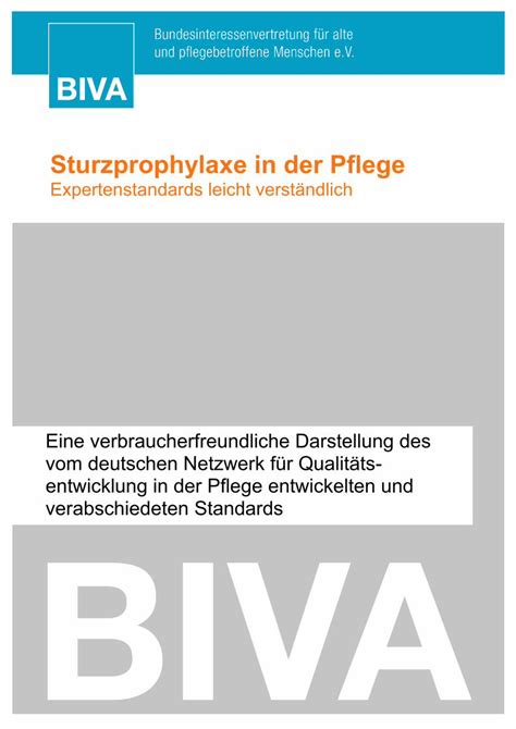 PDF Sturzprophylaxe In Der Pflege Expertenstandards Leicht