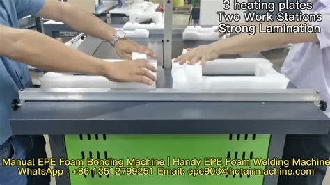 Manual Epe Foam Bonding Machine Handy Epe Foam Laminating Machine