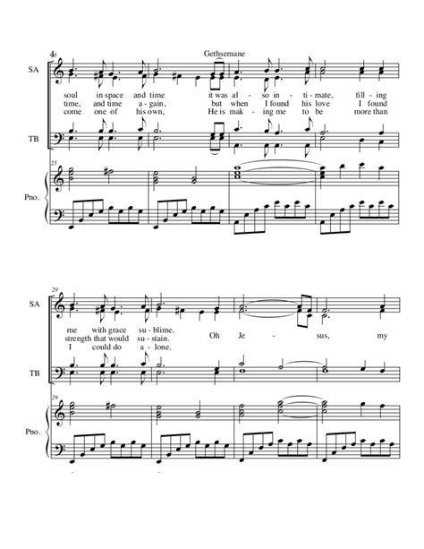 Gethsemane Sheet Music by Chas Hathaway