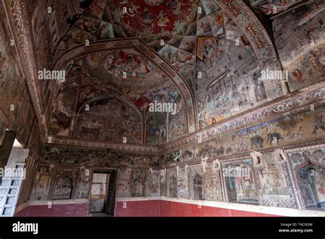 Wall Paintings In Badal Mahal Bundi Palace Bundi Rajasthan India