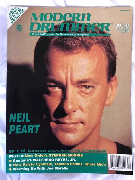 Modern Drummer Magazine Neil Peart Rush December 1989 1875554409