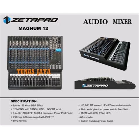 Jual Mixer Audio Zetapro Magnum Magnum Channel Original Di