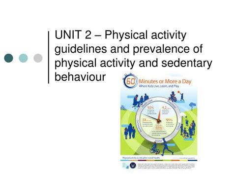 Ppt Unit 2 Physical Activity Guidelines And Prevalence Of Physical Activity And Sedentary