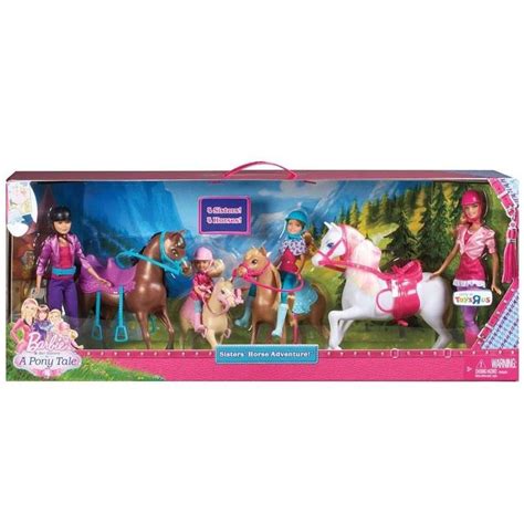 Set De Regalo Ponis Y Mu Ecas Barbie Y Sus Hermanas En Una Aventura De