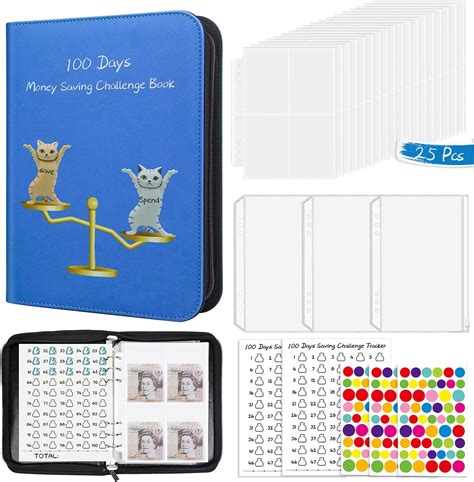 Envelopes Saving Challenge Binder With Laminated Tracker Saving