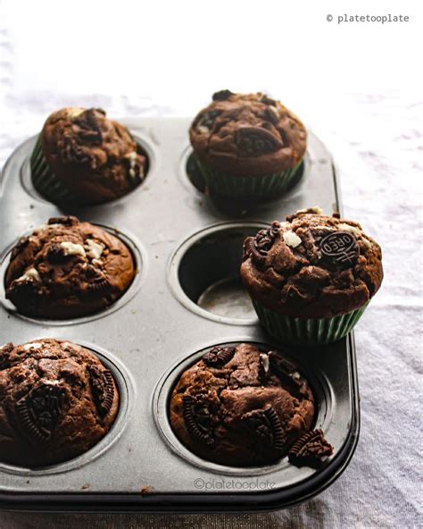 Oreo Muffins With Whole Wheat Flour And No Butter Reciprocal Recipes