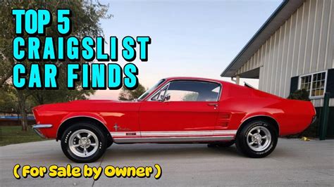 Owners Ready To Sell 5 Incredible Cars On Craigslist For Sale By Owner Youtube