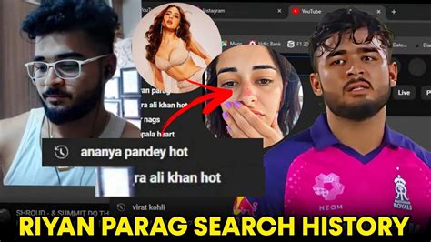 Riyan Parag Youtube History Search Parag Search Sara Ali Khan