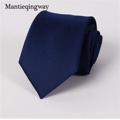 Mantieqingway Cm Couleur Unie Noir Cravates Pour Hommes Mariage N Ud