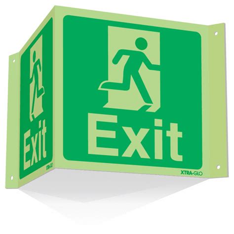 Xtra Glo Projecting 3D Exit Sign Seton