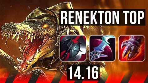 RENEKTON Vs TAHM KENCH TOP 43k DMG 6 Solo Kills Dominating EUW