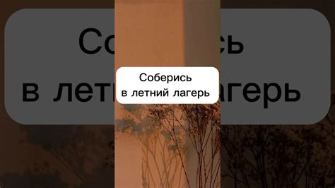 Соберись в летний лагерь 🪴⛺️💗 - YouTube