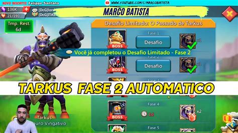 Desafio Limitado Centauro Fase Automatico Lords Mobile Youtube