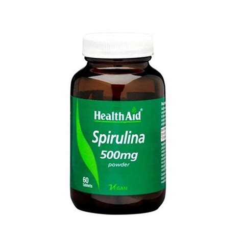 HealthAid Spirulina 500 Mg 60 Tablets Mybestpharmacy Net Online