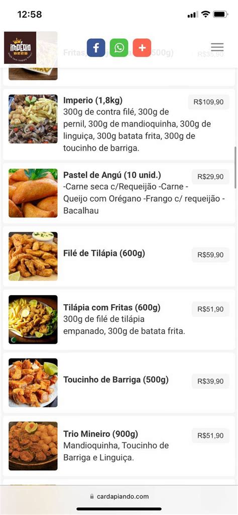 Menu Em Imp Rio Beer Pub Bar Ouro Preto