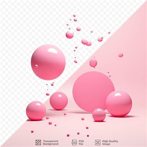 Premium Psd A Pink And Red Ball Of Pink And Red Balls