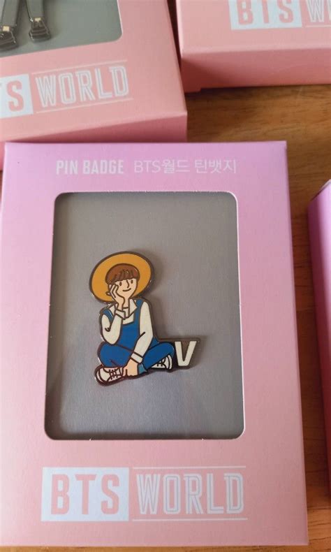 One Set Ot7 Bts World Pin Badge Hobbies And Toys Memorabilia