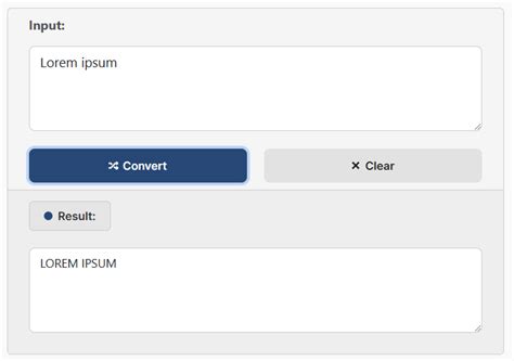 Lowercase to Uppercase Converter - PureTables.com