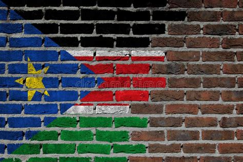 Brick Wall Texture Flag Of South Sudan Stock Photo Image Of Finish