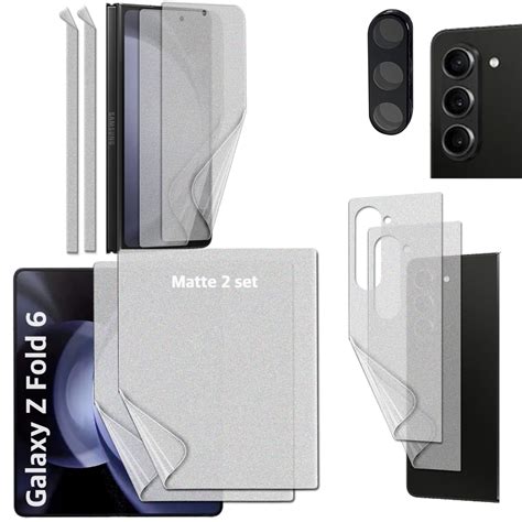 2SET 9PCS Samsung Galaxy Z Fold 6 5G 2024 Premium TPU Film Screen