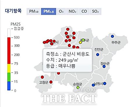 중국발 스모그 영향전북 서부권역 초미세먼지주의보 발령 네이트 뉴스