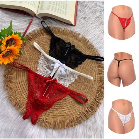 Calcinhas Fio Dental Sexy Lingerie Apressadinha Calcinha Marido Apressado Abertura Íntima
