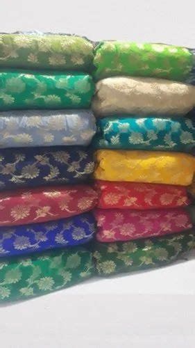 Gsm Dyeable Printed Satin Jacquard Fabric At Rs Meter Satin