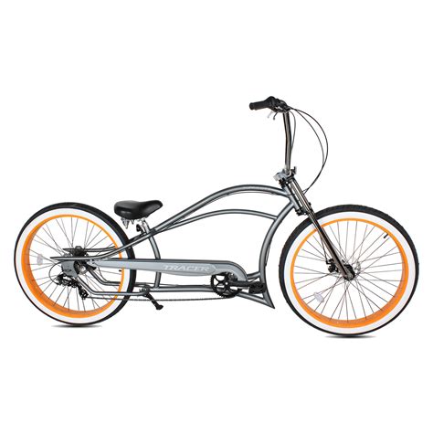 Tracer Siena Gt 7 29 Chopper Stretch Cruiser Fat Tire Bikes 7 Speed