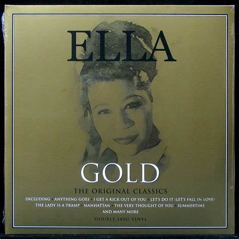 Пластинка Ella Fitzgerald Gold The Original Classics 2lp 2015 Ss