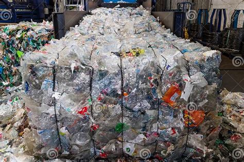 Plastics Recycling Centers And Raw Material Editorial Stock Image